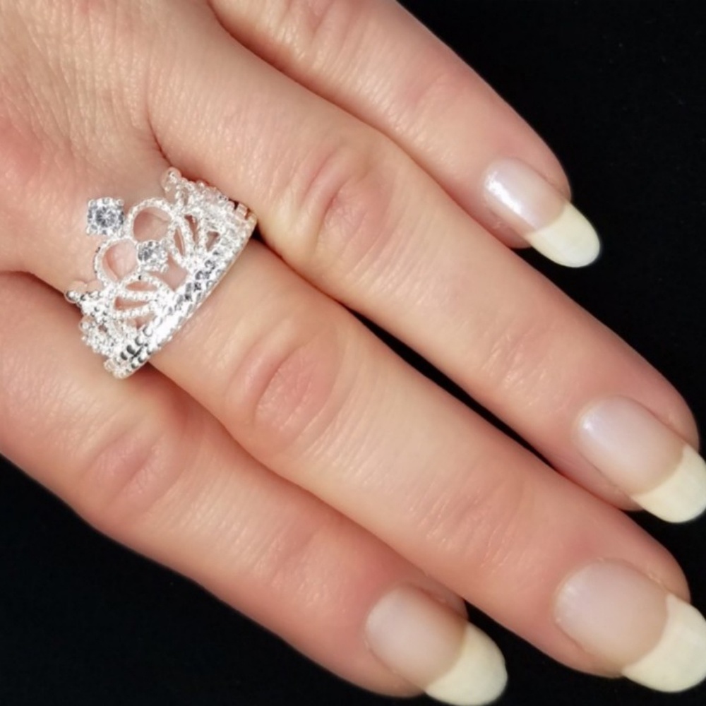Silver Crown Ring
